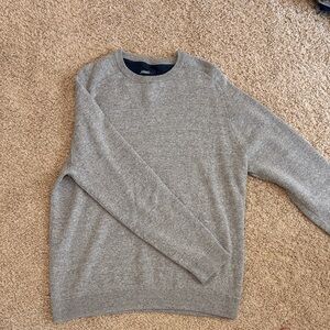 Johnnie-O Men's Heathered Gray Crewneck Sweater